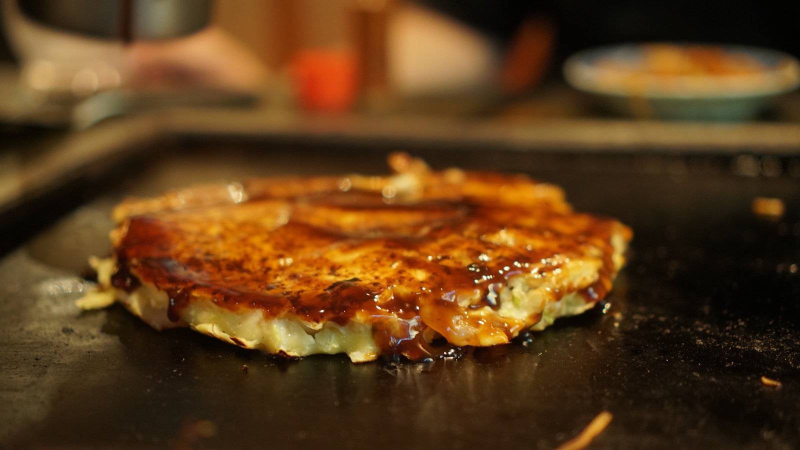 Okonomiyaki street food