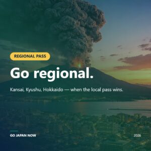 JR Regional Pass Japan 2026 — Kansai, Kyushu, Hokkaido More