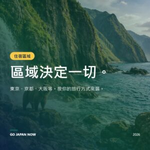 日本住宿推薦 2026 — 地區別住宿完整指南
