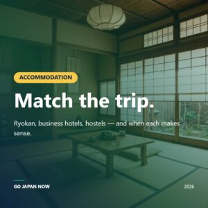 Where to Stay in Japan 2026 — Hotels, Ryokan Budget Guide
