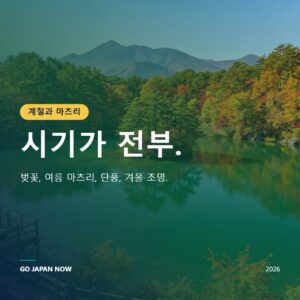 일본 축제 2026 — 벚꽃・마쓰리・홍엽 완전 시즌 가이드