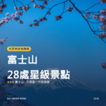 富士山 米其林綠色指南 星級景點 旅遊指南 2026