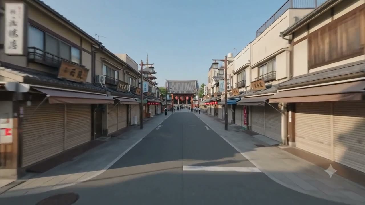 Senso-ji, two stars in the 2015 Michelin Green Guide — Kaminarimon gate and Nakamise shopping street