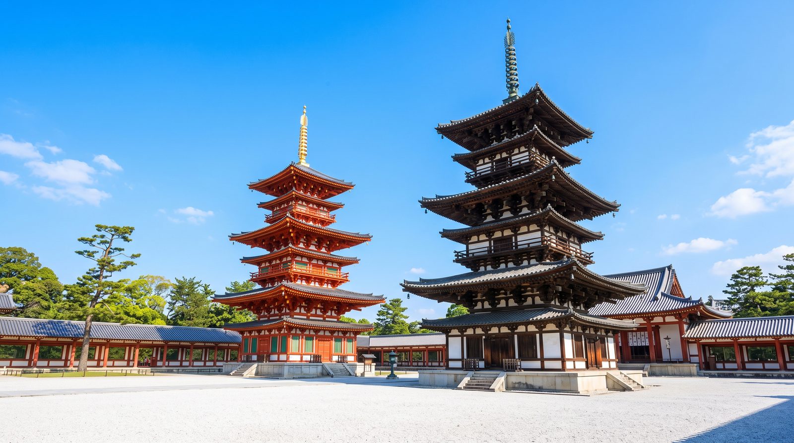 The East Pagoda of Yakushi-ji, two stars in the 2015 Michelin Green Guide — the east and west pagodas (illustrative image)