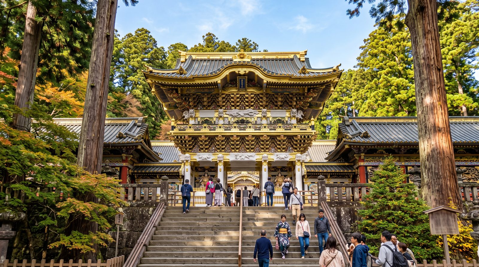 The Yomeimon, two stars in the 2015 Michelin Green Guide — the polychrome gate at Nikko Tosho-gu