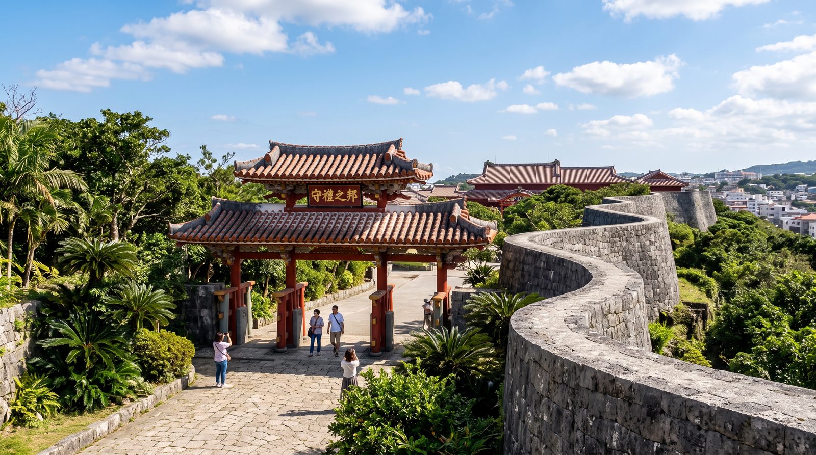 Shuri Castle in Naha, one star in the 2015 Michelin Green Guide