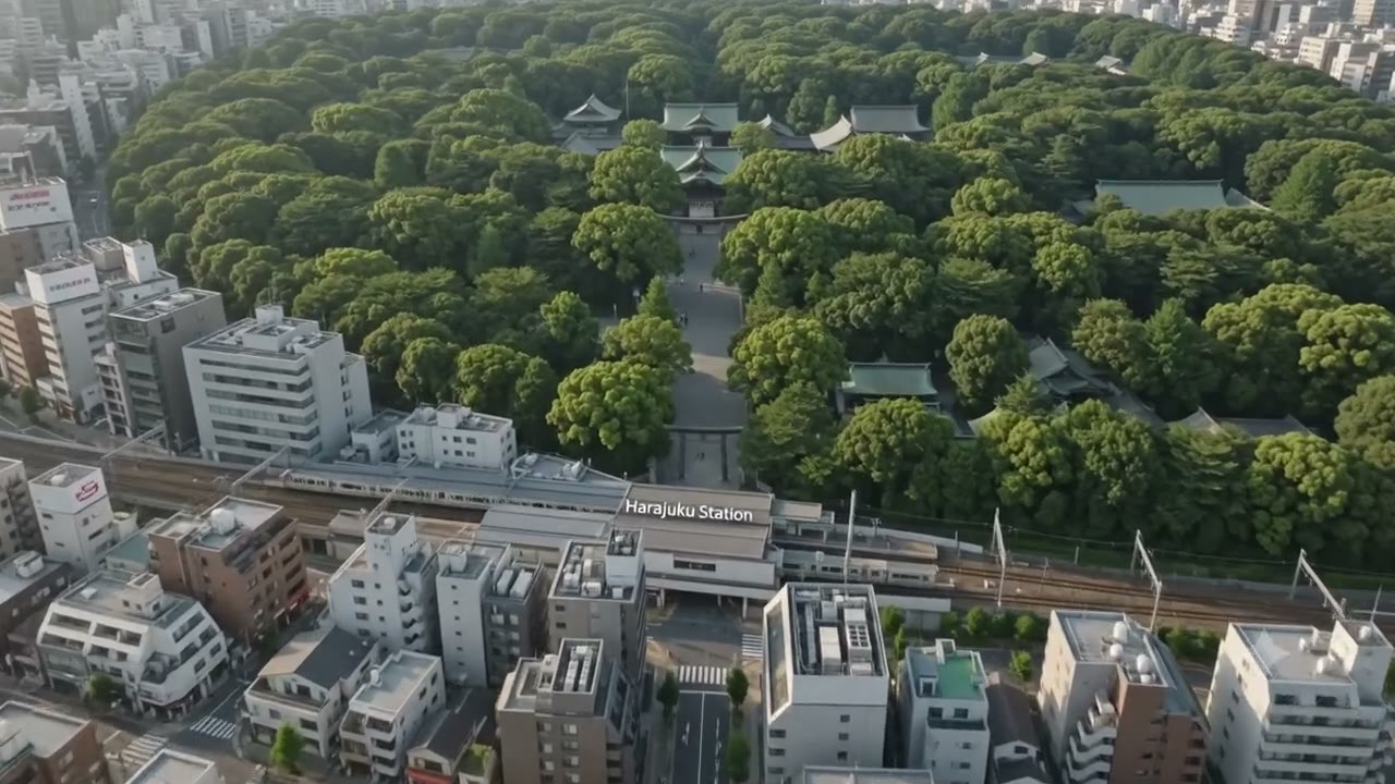 Meiji Jingu, three stars in the 2015 Michelin Green Guide — the shrine in its forest beside Harajuku